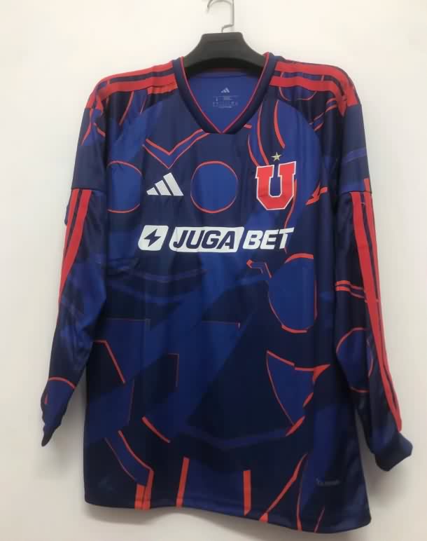 AAA(Thailand) Universidad Chile 2026 Home Long Sleeve Soccer Jersey AAA(Thailand) Universidad Chile 2026 Home Long Sleeve Soccer Jersey