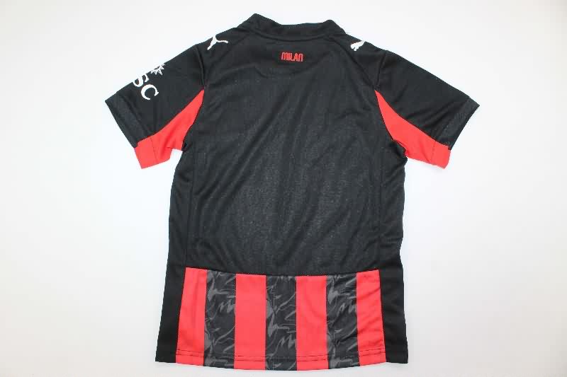 AC Milan 25/26 Kids Home Soccer Jersey And Shorts