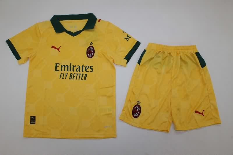AC Milan 25/26 Kids Third Soccer Jersey And Shorts AC Milan 25/26 Kids Third Soccer Jersey And Shorts