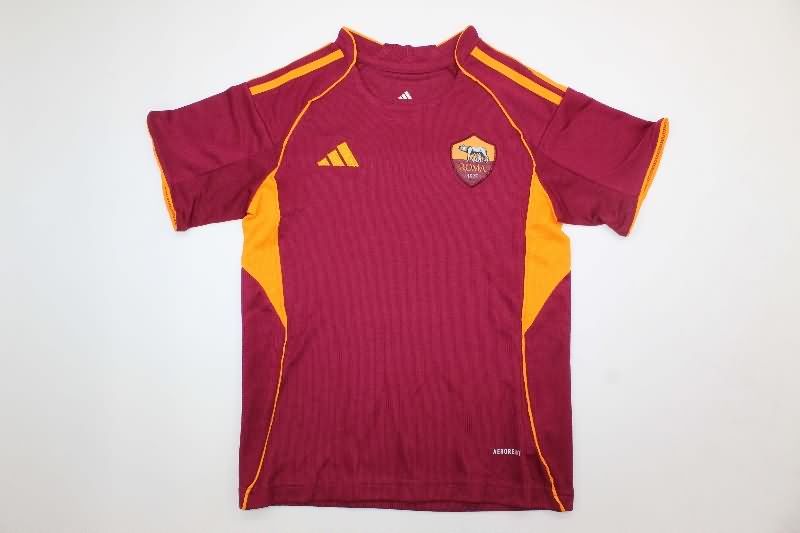 AS Roma 25/26 Kids Home Soccer Jersey And Shorts