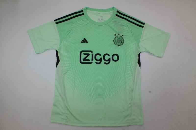 Ajax 25/26 Kids Goalkeeper Green Soccer Jersey And Shorts