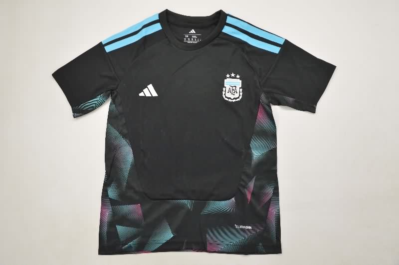 Argentina 2026 Kids World Cup Goalkeeper Black Soccer Jersey And Shorts