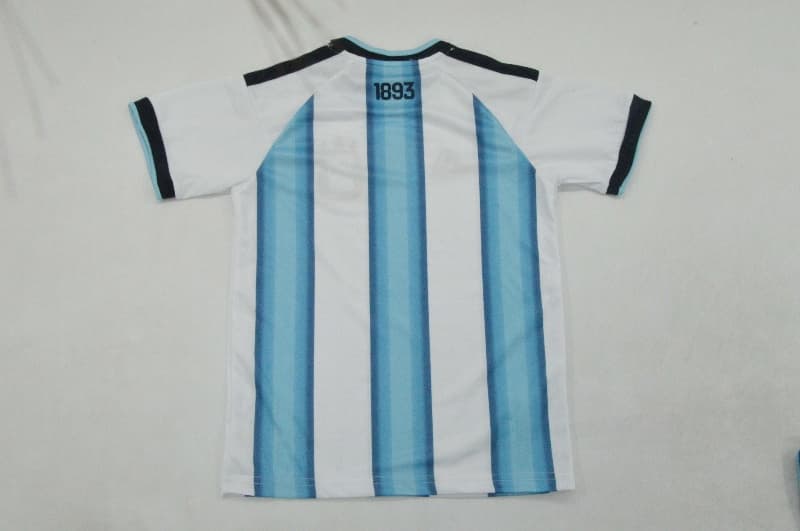 Argentina 2026 Kids World Cup Home Soccer Jersey And Shorts