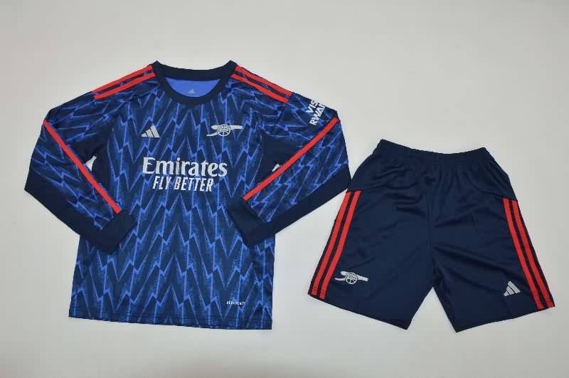 Arsenal 25/26 Kids Away Long Sleeve Soccer Jersey And Shorts Arsenal 25/26 Kids Away Long Sleeve Soccer Jersey And Shorts