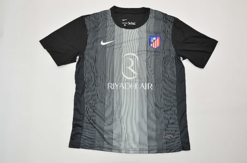 Atletico Madrid 25/26 Kids Goalkeeper Black Soccer Jersey And Shorts