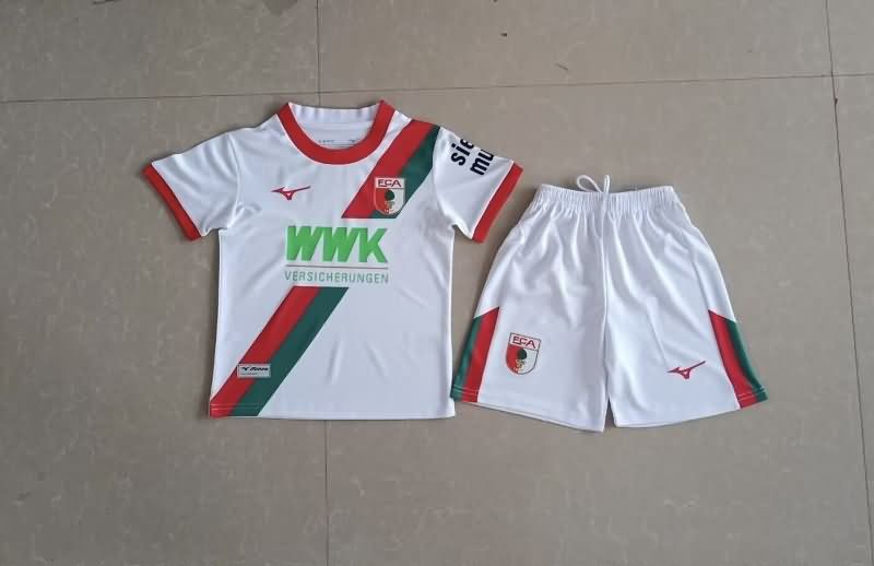 Augsburg 25/26 Kids Home Soccer Jersey And Shorts Augsburg 25/26 Kids Home Soccer Jersey And Shorts
