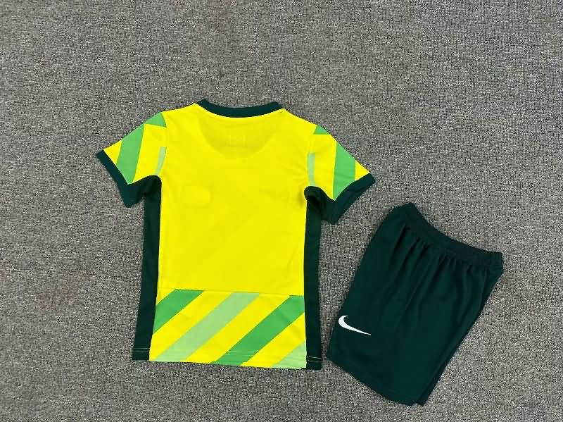 Australia 2025 Kids Home Soccer Jersey And Shorts