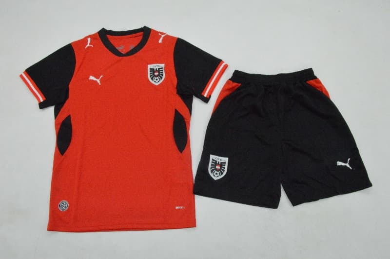 Austria 2026 Kids Home Soccer Jersey And Shorts