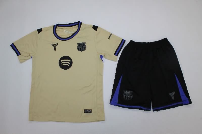 Barcelona 25/26 Kids Away Soccer Jersey And Shorts Barcelona 25/26 Kids Away Soccer Jersey And Shorts