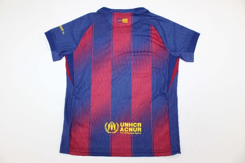 Barcelona 25/26 Kids Home Soccer Jersey And Shorts (Player)