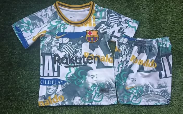Barcelona 25/26 Kids Special Soccer Jersey And Shorts 04 Barcelona 25/26 Kids Special Soccer Jersey And Shorts 04