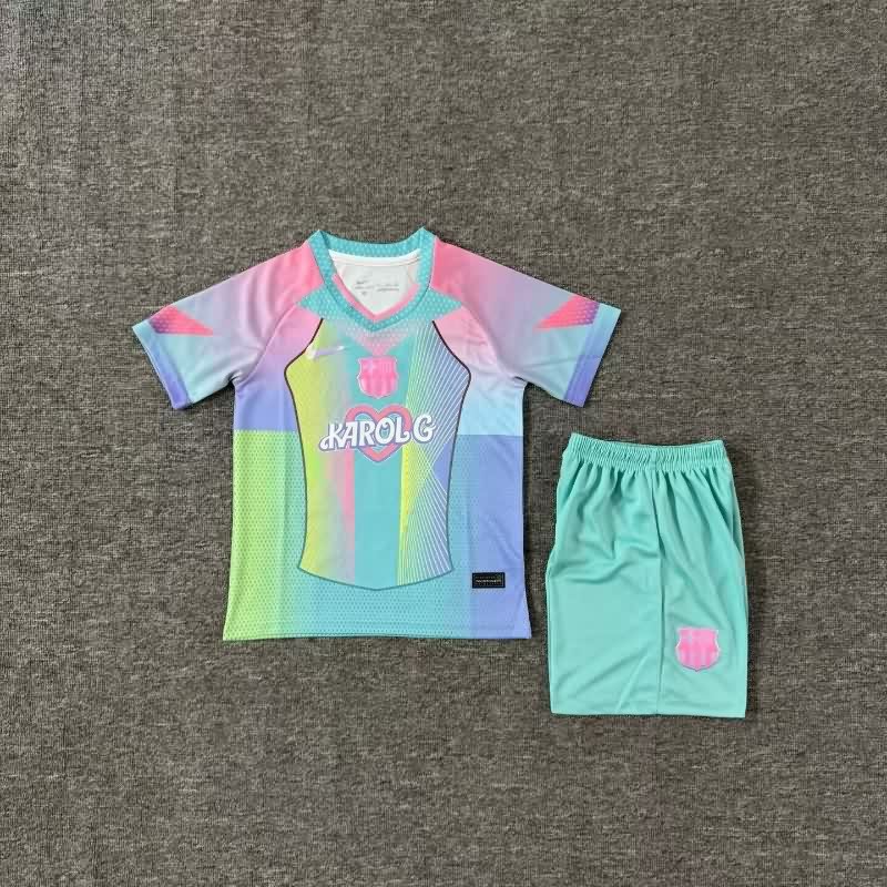 Barcelona 25/26 Kids Special Soccer Jersey And Shorts 10 Barcelona 25/26 Kids Special Soccer Jersey And Shorts 10