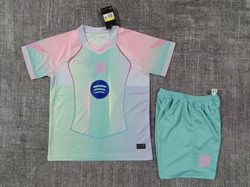 Barcelona 25/26 Kids Training Soccer Jersey And Shorts Barcelona 25/26 Kids Training Soccer Jersey And Shorts