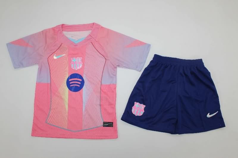 Barcelona 25/26 Kids Training Soccer Jersey And Shorts 02 Barcelona 25/26 Kids Training Soccer Jersey And Shorts 02