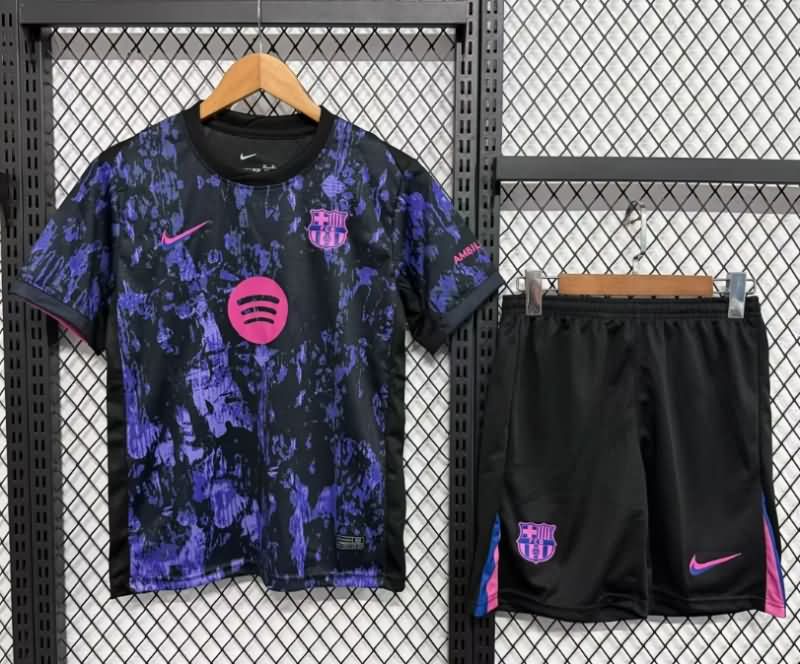 Barcelona 25/26 Kids Training Soccer Jersey And Shorts 03 Barcelona 25/26 Kids Training Soccer Jersey And Shorts 03
