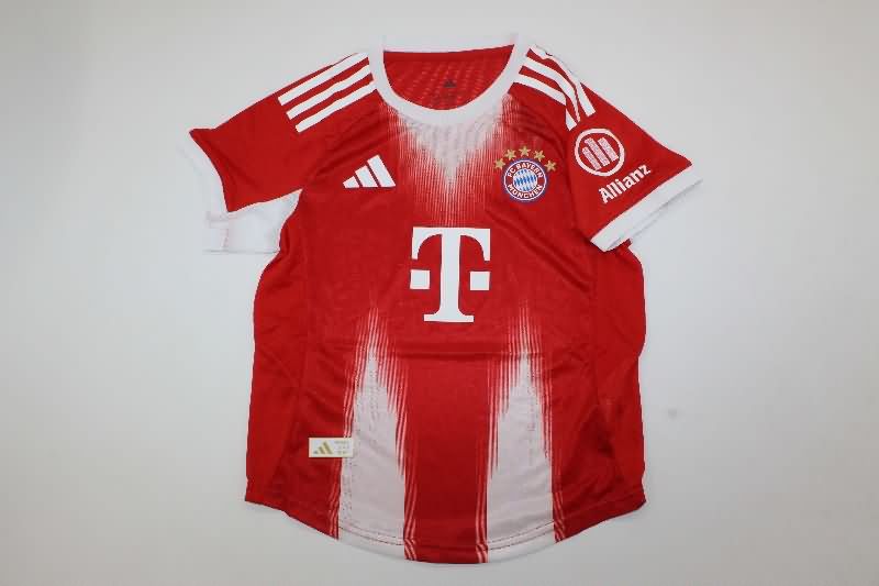 Bayern Munich 25/26 Kids Home Soccer Jersey And Shorts (Player)