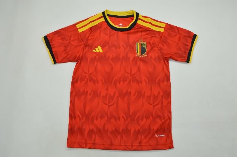 Belgium 2026 Kids World Cup Home Soccer Jersey And Shorts
