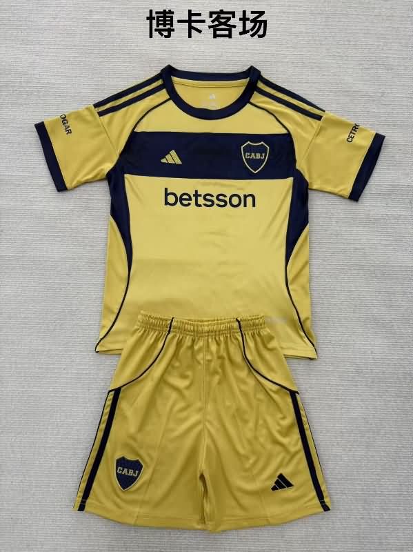 Boca Juniors 25/26 Kids Away Soccer Jersey And Shorts Boca Juniors 25/26 Kids Away Soccer Jersey And Shorts