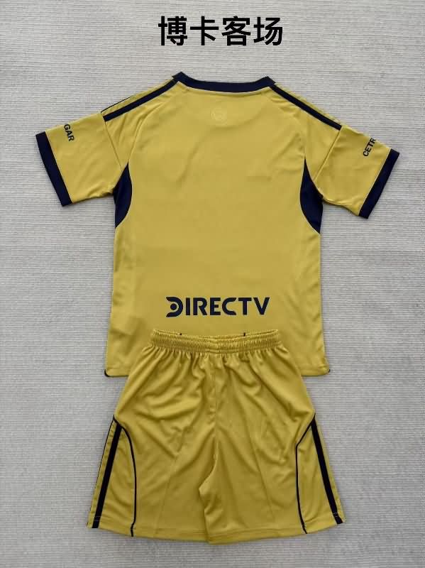 Boca Juniors 25/26 Kids Away Soccer Jersey And Shorts