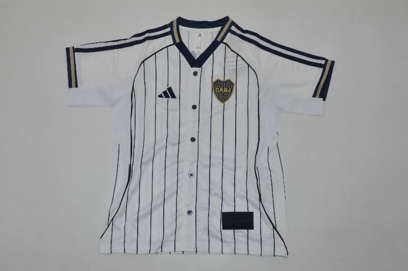 Boca Juniors 25/26 Kids Travel White Soccer Jersey And Shorts