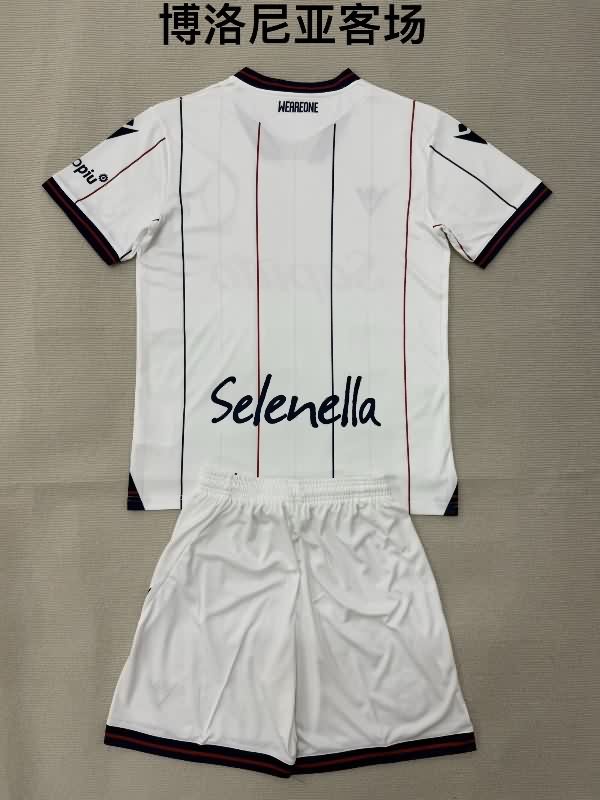 Bologna 25/26 Kids Away Soccer Jersey And Shorts