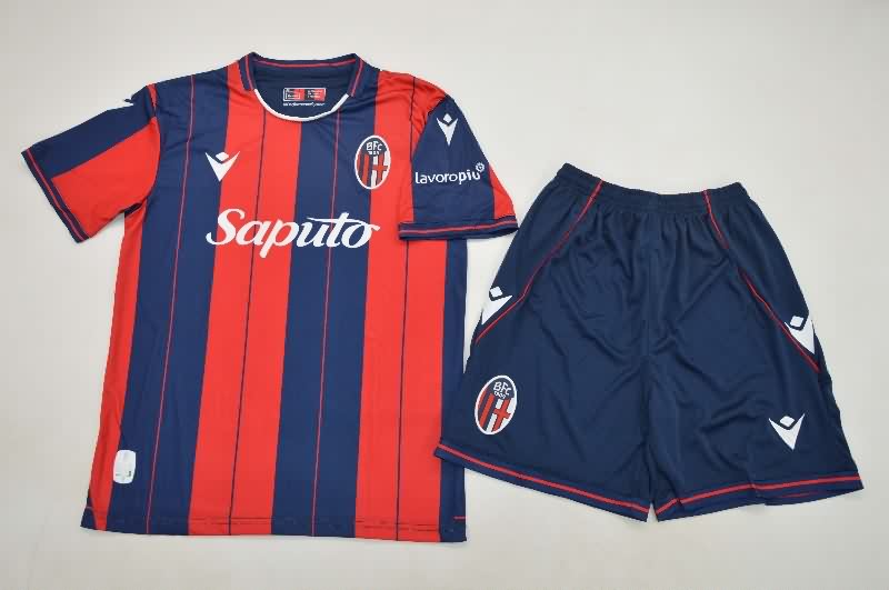 Bologna 25/26 Kids Home Soccer Jersey And Shorts Bologna 25/26 Kids Home Soccer Jersey And Shorts