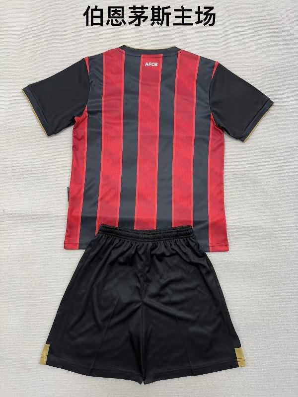 Bournemouth 25/26 Kids Home Soccer Jersey And Shorts