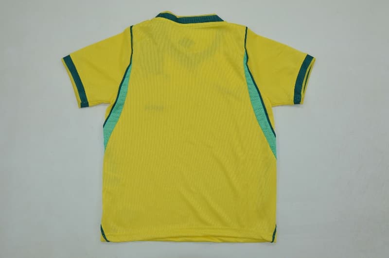 Brazil 2026 Kids Home Soccer Jersey And Shorts