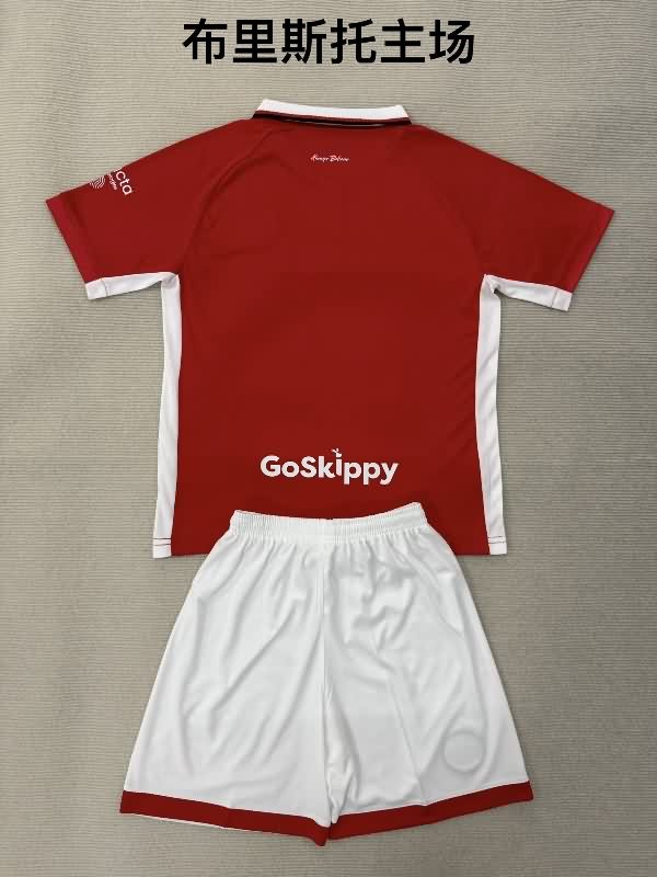Bristol City 25/26 Kids Home Soccer Jersey And Shorts