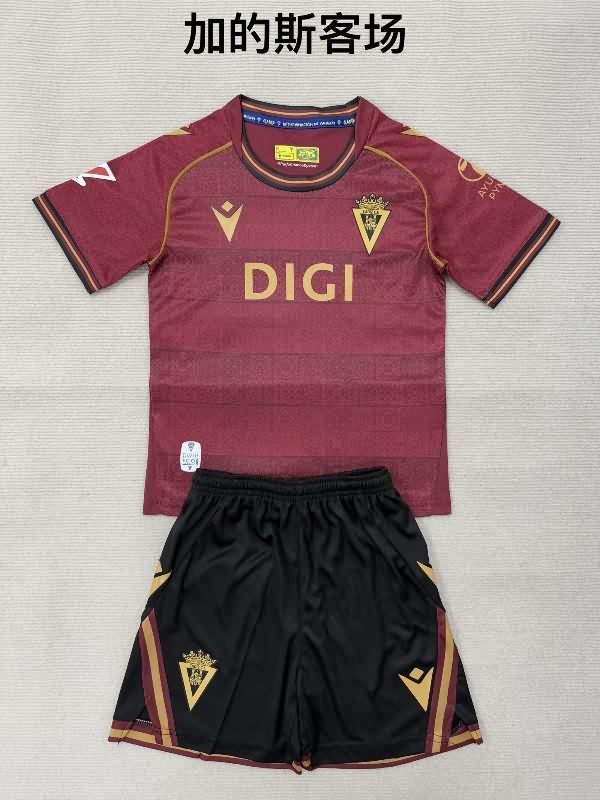Cadiz 25/26 Kids Away Soccer Jersey And Shorts Cadiz 25/26 Kids Away Soccer Jersey And Shorts