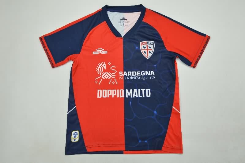 Cagliari 25/26 Kids Home Soccer Jersey And Shorts