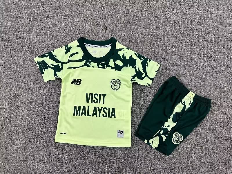 Cardiff City 25/26 Kids Away Soccer Jersey And Shorts Cardiff City 25/26 Kids Away Soccer Jersey And Shorts