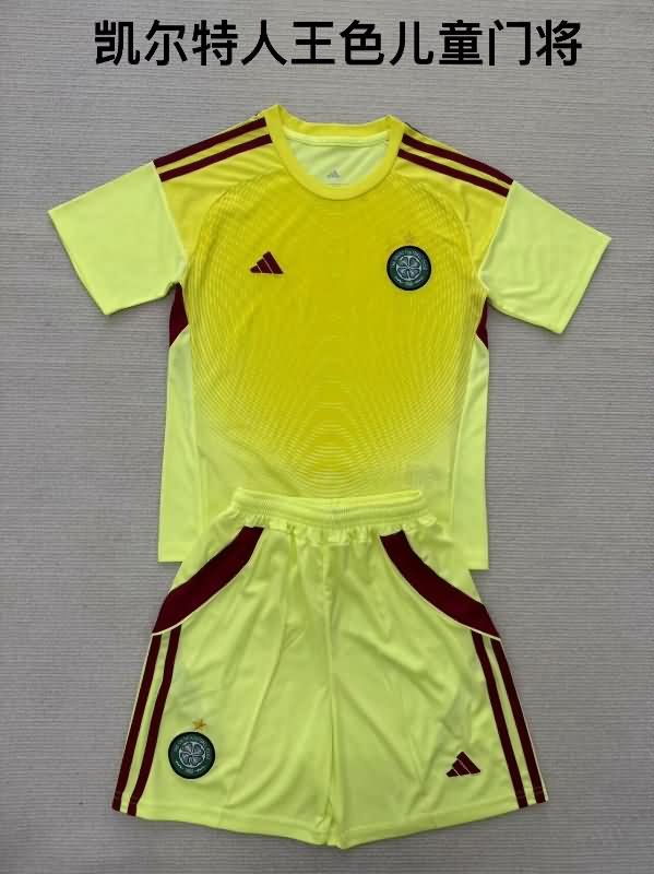 Celtic 25/26 Kids Goalkeeper Yellow Soccer Jersey And Shorts Celtic 25/26 Kids Goalkeeper Yellow Soccer Jersey And Shorts