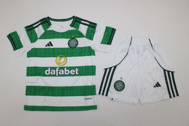 Celtic 25/26 Kids Home Soccer Jersey And Shorts Celtic 25/26 Kids Home Soccer Jersey And Shorts