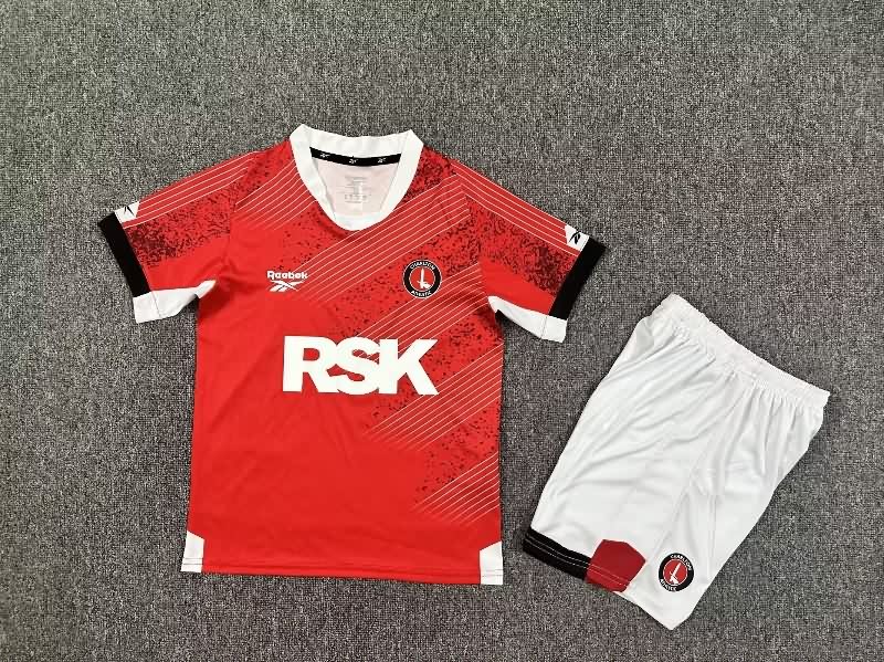 Charlton Athletic 25/26 Kids Home Soccer Jersey And Shorts Charlton Athletic 25/26 Kids Home Soccer Jersey And Shorts