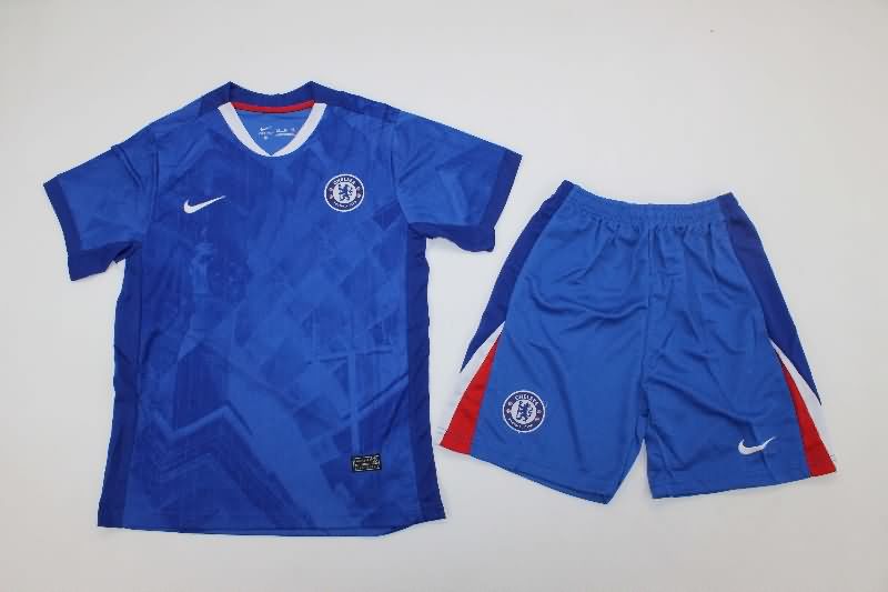 Chelsea 25/26 Kids Home Soccer Jersey And Shorts Chelsea 25/26 Kids Home Soccer Jersey And Shorts