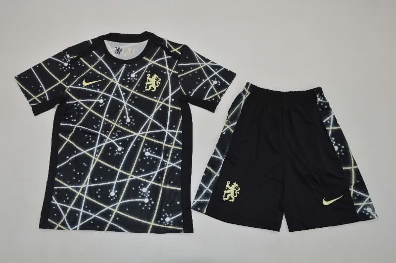 Chelsea 25/26 Kids Training Soccer Jersey And Shorts 02 Chelsea 25/26 Kids Training Soccer Jersey And Shorts 02