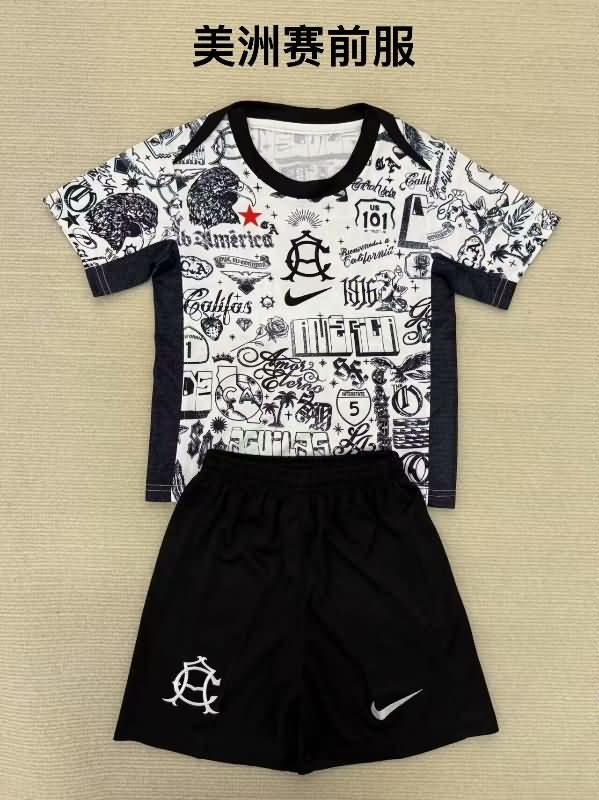 Club America 25/26 Kids Training Soccer Jersey And Shorts Club America 25/26 Kids Training Soccer Jersey And Shorts