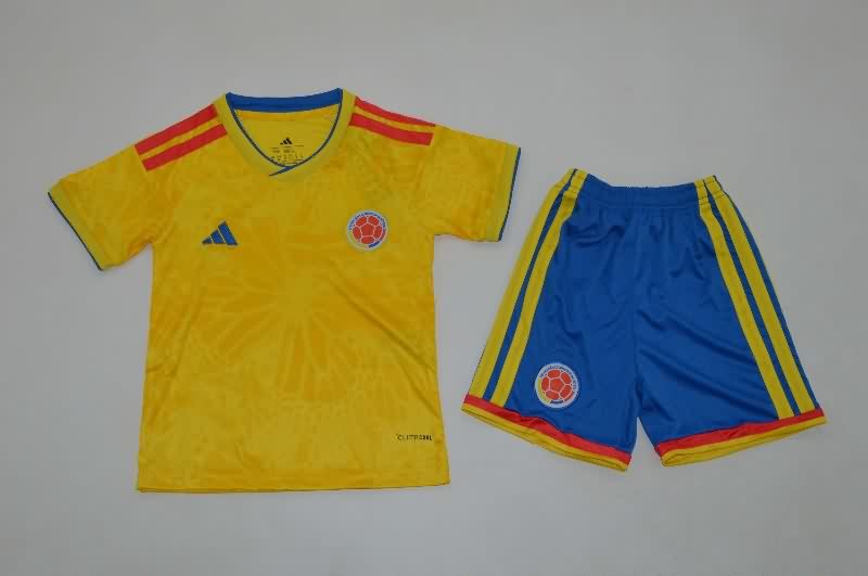 Colombia 2026 Kids World Cup Home Soccer Jersey And Shorts Colombia 2026 Kids World Cup Home Soccer Jersey And Shorts