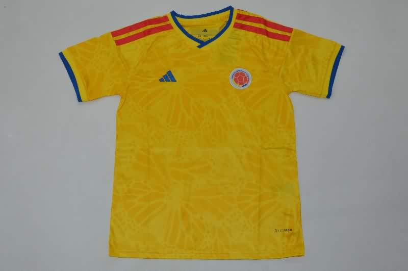 Colombia 2025 Kids Home Soccer Jersey And Shorts