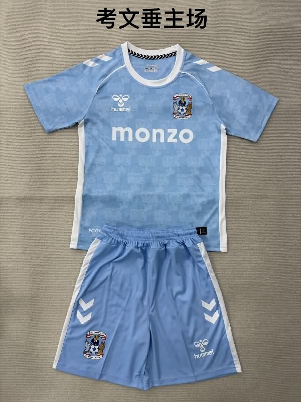 Coventry City 25/26 Kids Home Soccer Jersey And Shorts Coventry City 25/26 Kids Home Soccer Jersey And Shorts