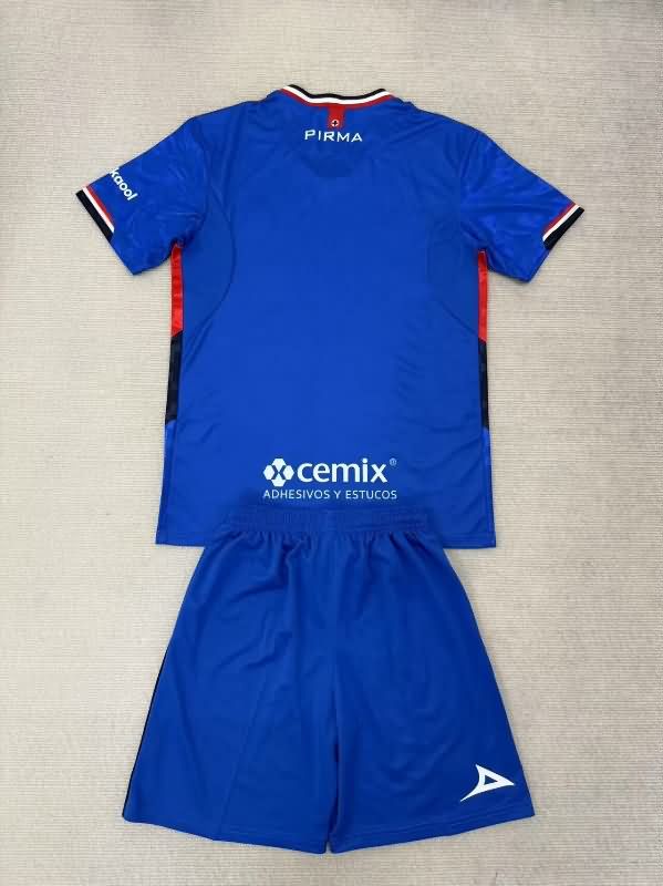 Cruz Azul 25/26 Kids Home Soccer Jersey And Shorts