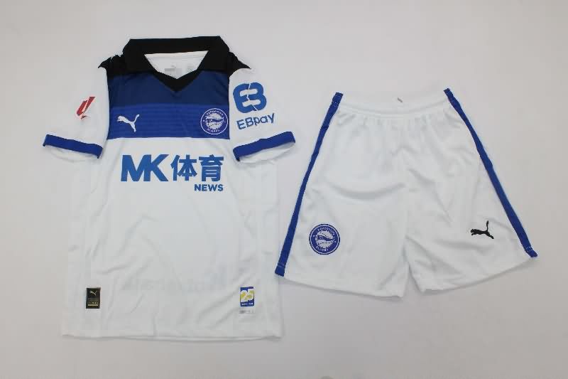 Deportivo Alaves 25/26 Kids Away Soccer Jersey And Shorts Deportivo Alaves 25/26 Kids Away Soccer Jersey And Shorts