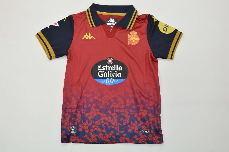 Deportivo La Coruna 25/26 Kids Away Soccer Jersey And Shorts