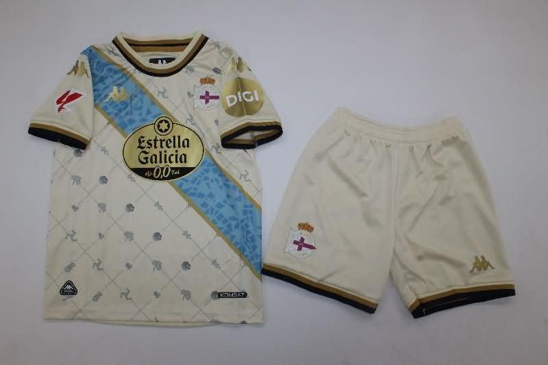 Deportivo La Coruna 25/26 Kids Third Soccer Jersey And Shorts Deportivo La Coruna 25/26 Kids Third Soccer Jersey And Shorts