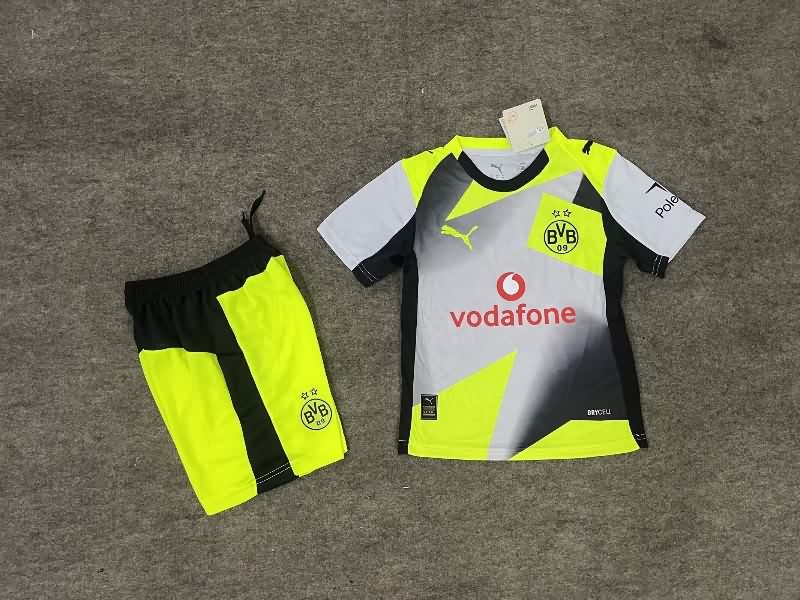 Dortmund 25/26 Kids Away Soccer Jersey And Shorts Dortmund 25/26 Kids Away Soccer Jersey And Shorts