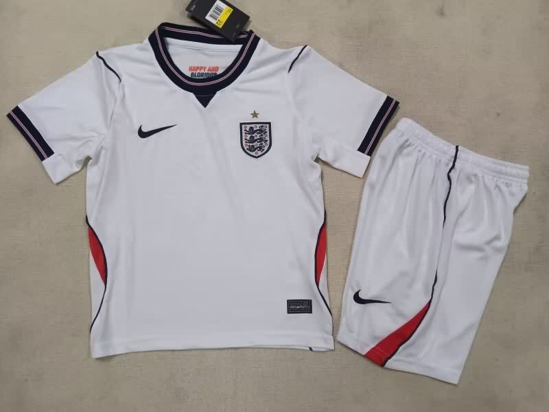 England 2026 Kids Home Soccer Jersey And Shorts England 2026 Kids Home Soccer Jersey And Shorts