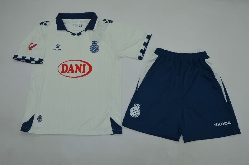 Espanyol 25/26 Kids Away Soccer Jersey And Shorts