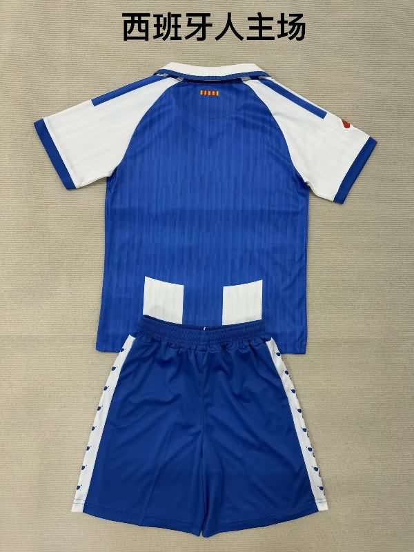 Espanyol 25/26 Kids Home Soccer Jersey And Shorts
