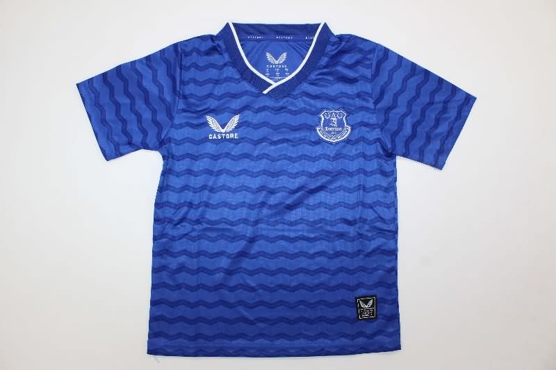 Everton 25/26 Kids Home Soccer Jersey And Shorts